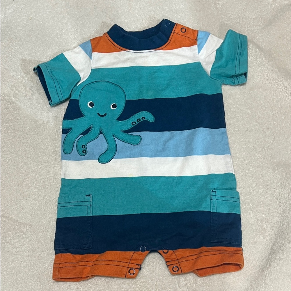 5/$30 Gymboree Colorful Striped Baby Romper